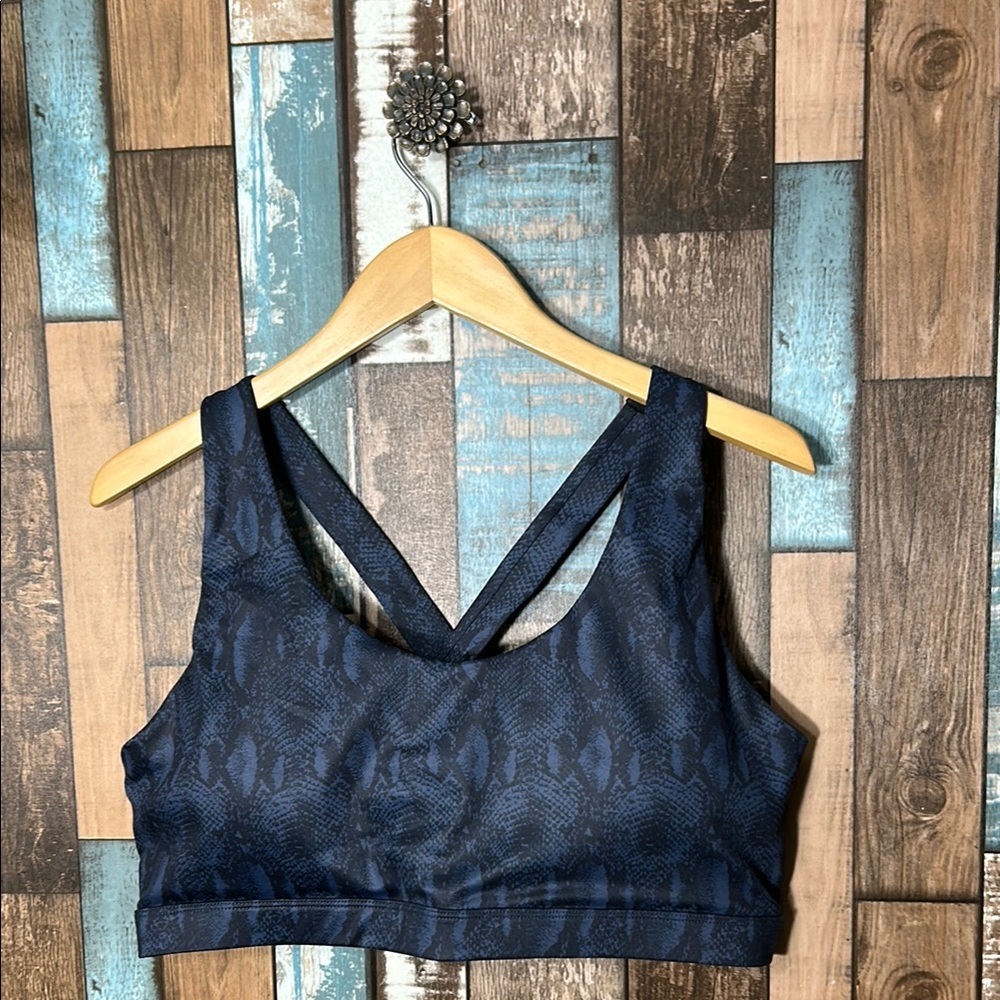 Running girl 3XL Navy Blue Sports Bra